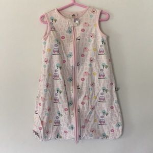8/15 Owl & butterfly print lightweight sleep sack